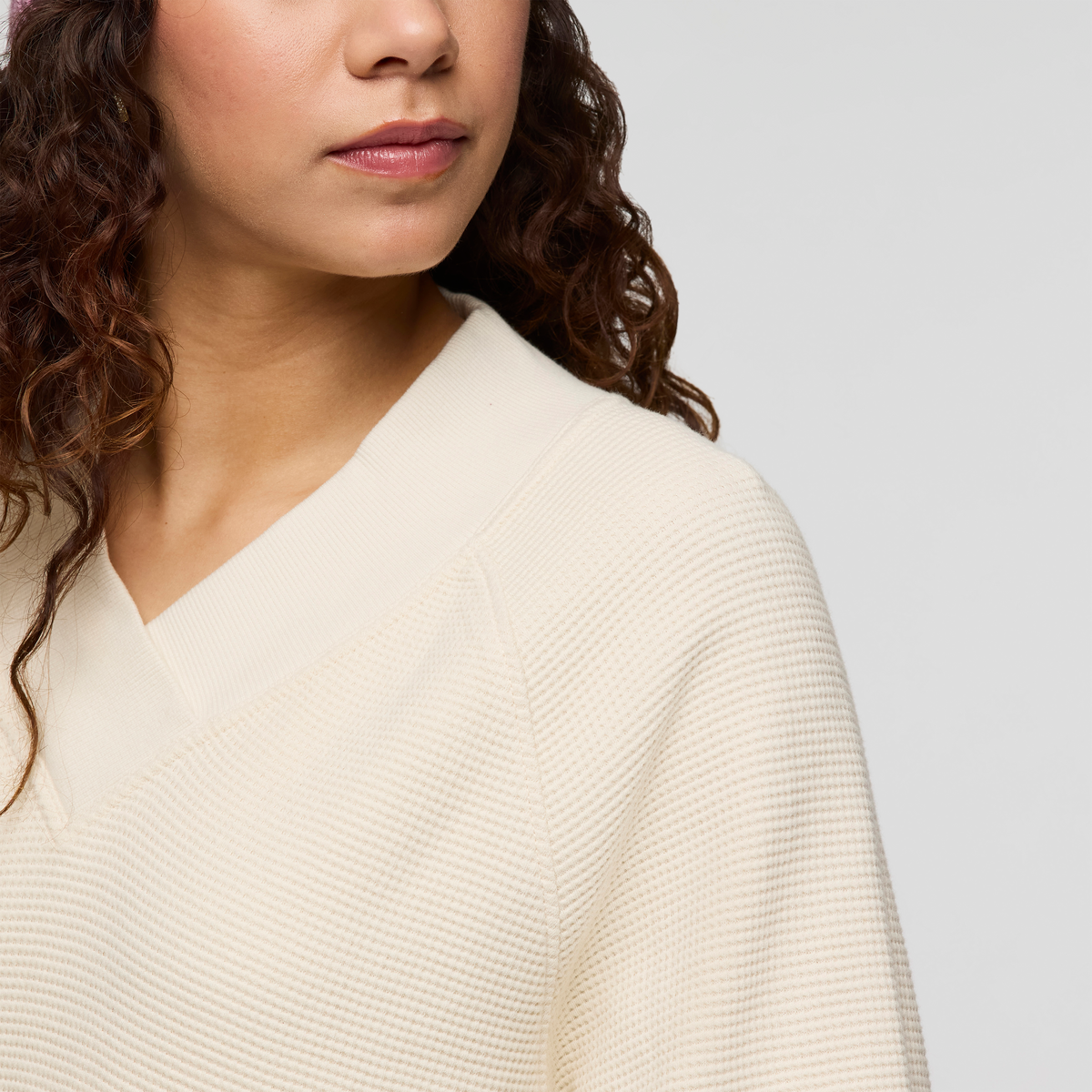 Atajo Long-Sleeve Waffle V-Neck - Women's - Image 5